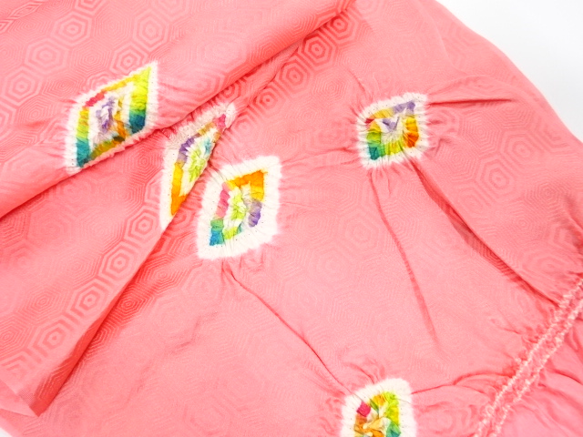  未使用品　正絹　絞り　帯揚げ